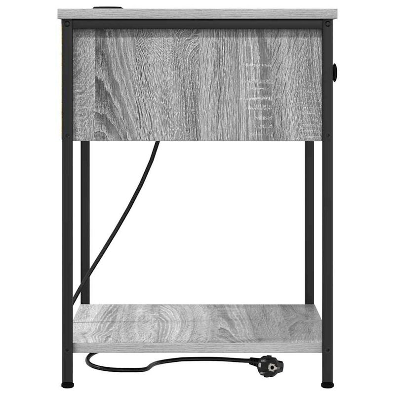 Casa si Gradina - Mobilier - Comode si corpuri - Noptiere - Noptiere 2 pcs sonoma gri 42 x 41 x 56 cm Lemn compozit - Infinity.ro