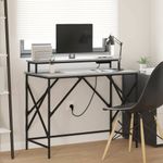 Casa si Gradina - Mobilier - Mese si birouri - Birouri - Birou sonoma gri 100 x 50 x 86.5 cm Lemn compozit - Infinity.ro