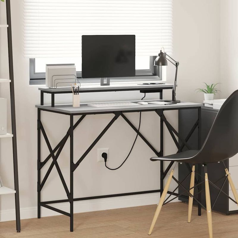 Casa si Gradina - Mobilier - Mese si birouri - Birouri - Birou sonoma gri 100 x 50 x 86.5 cm Lemn compozit - Infinity.ro