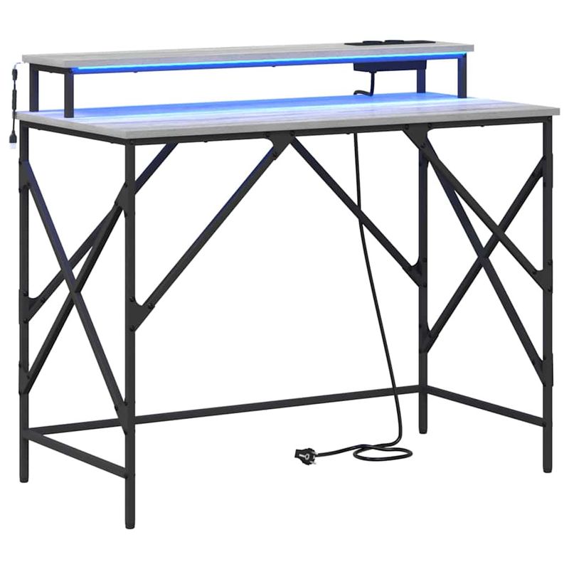 Casa si Gradina - Mobilier - Mese si birouri - Birouri - Birou sonoma gri 100 x 50 x 86.5 cm Lemn compozit - Infinity.ro