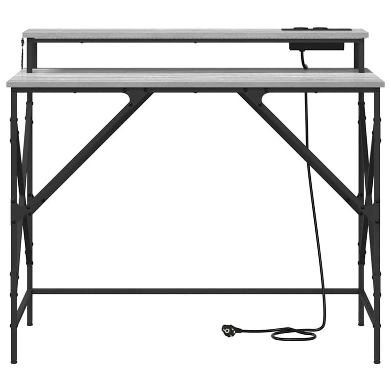 Casa si Gradina - Mobilier - Mese si birouri - Birouri - Birou sonoma gri 100 x 50 x 86.5 cm Lemn compozit - Infinity.ro