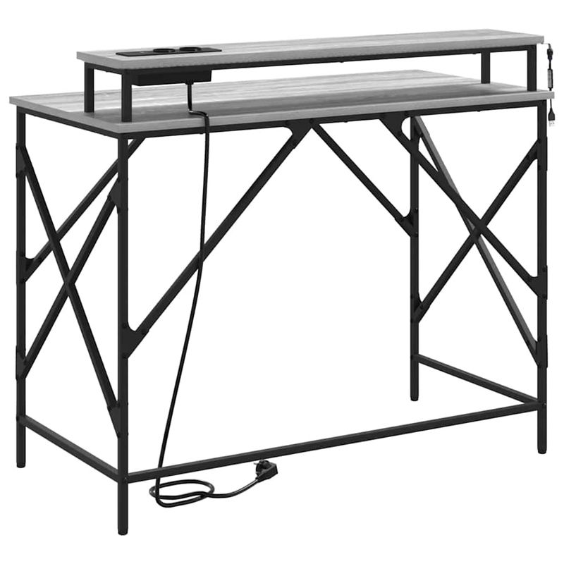 Casa si Gradina - Mobilier - Mese si birouri - Birouri - Birou sonoma gri 100 x 50 x 86.5 cm Lemn compozit - Infinity.ro