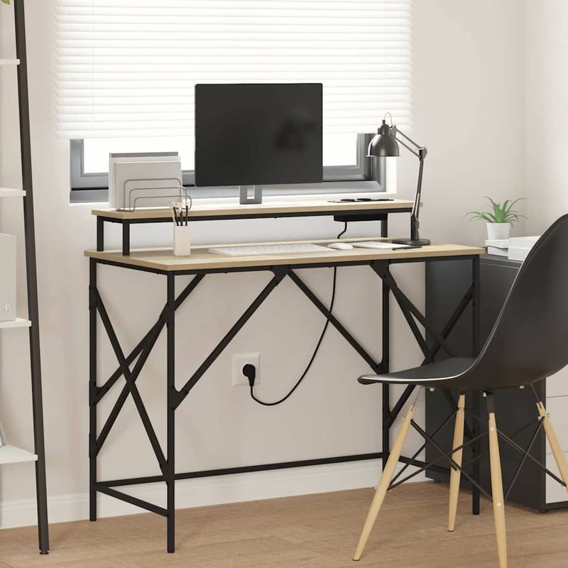 Casa si Gradina - Mobilier - Mese si birouri - Birouri - Birou Stejar sonoma 100 x 50 x 86.5 cm Lemn compozit - Infinity.ro