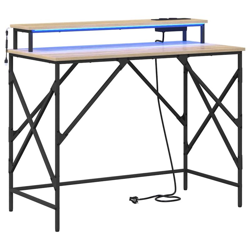 Casa si Gradina - Mobilier - Mese si birouri - Birouri - Birou Stejar sonoma 100 x 50 x 86.5 cm Lemn compozit - Infinity.ro