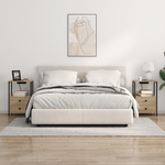 Casa si Gradina - Mobilier - Comode si corpuri - Noptiere - Cabinet de noptiere cu statie de incarcare 2 pcs Stejar sonoma - Infinity.ro