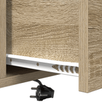 Casa si Gradina - Mobilier - Comode si corpuri - Noptiere - Cabinet de noptiere cu statie de incarcare 2 pcs Stejar sonoma - Infinity.ro