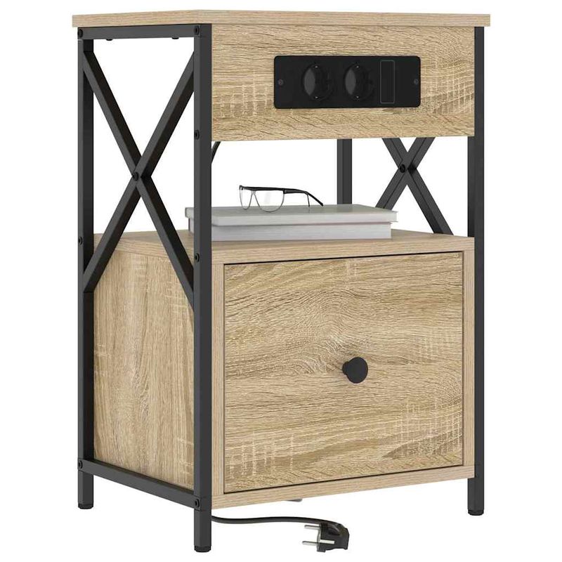 Casa si Gradina - Mobilier - Comode si corpuri - Noptiere - Noptiere 2 pcs Stejar sonoma 40 x 31 x 60 cm Lemn compozit - Infinity.ro