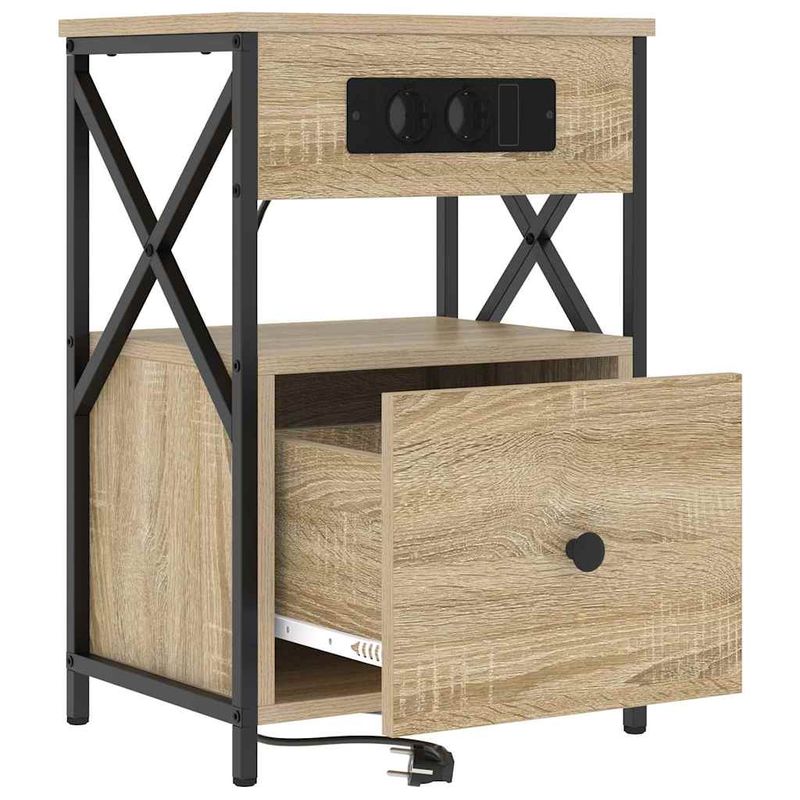 Casa si Gradina - Mobilier - Comode si corpuri - Noptiere - Noptiere 2 pcs Stejar sonoma 40 x 31 x 60 cm Lemn compozit - Infinity.ro