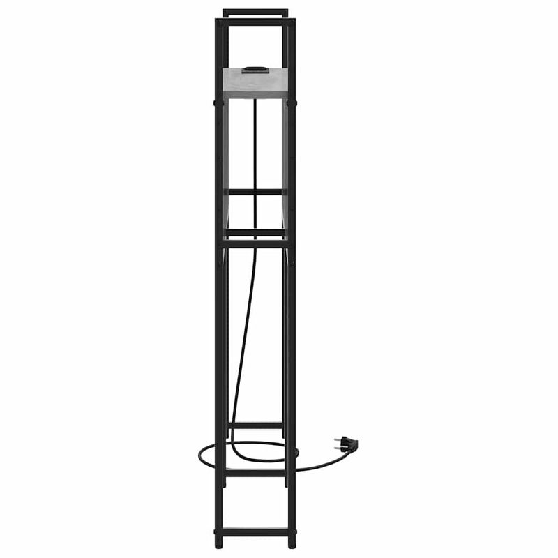 Casa si Gradina - Mobilier - Paturi si accesorii - Accesorii paturi - Tablie de pat cu LED, model simplu, gri inchis, 100 cm, raiat - Infinity.ro
