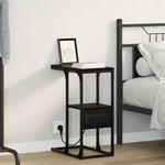 Casa si Gradina - Mobilier - Comode si corpuri - Noptiere - Noptiera Stejar negru 41.5 x 26 x 60.5 cm Lemn compozit - Infinity.ro