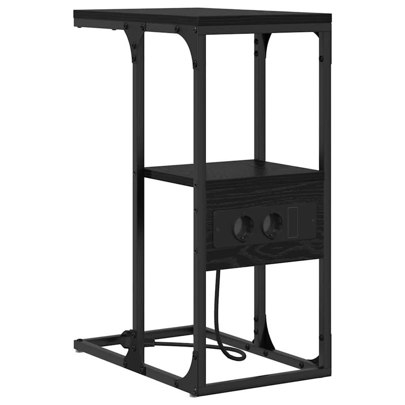 Casa si Gradina - Mobilier - Comode si corpuri - Noptiere - Noptiera Stejar negru 41.5 x 26 x 60.5 cm Lemn compozit - Infinity.ro