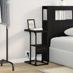 Casa si Gradina - Mobilier - Comode si corpuri - Noptiere - Noptiera Stejar negru 41.5 x 26 x 60.5 cm Lemn compozit - Infinity.ro