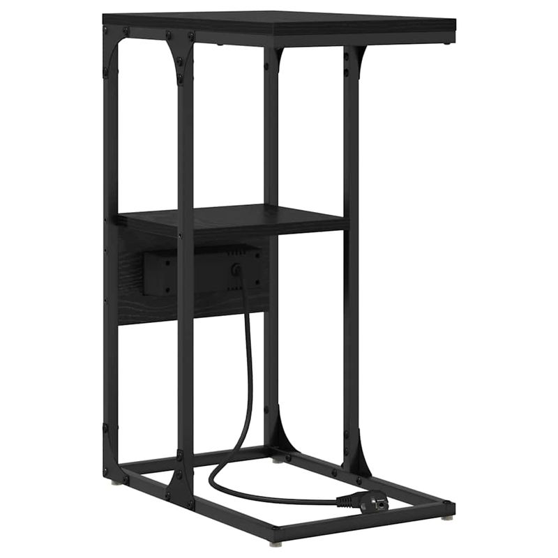 Casa si Gradina - Mobilier - Comode si corpuri - Noptiere - Noptiera Stejar negru 41.5 x 26 x 60.5 cm Lemn compozit - Infinity.ro