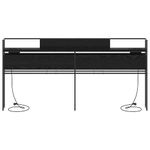 Casa si Gradina - Mobilier - Paturi si accesorii - Accesorii paturi - Tablie de pat cu LED, roz, 200x5x78/88 cm, catifea - Infinity.ro
