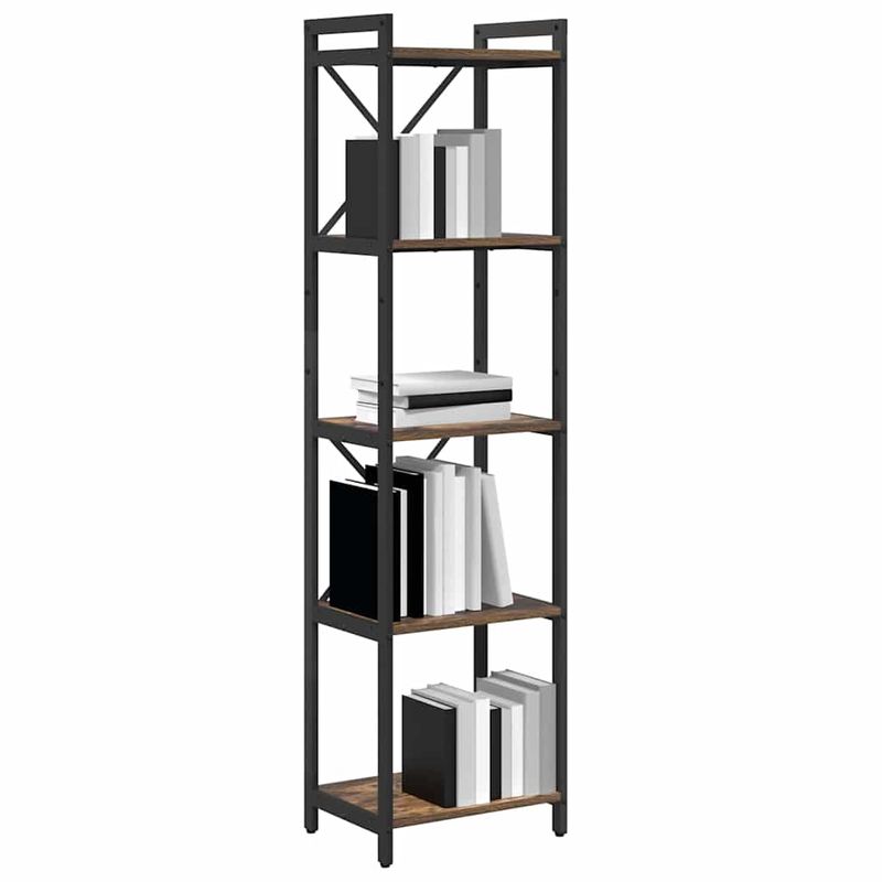 Casa si Gradina - Mobilier - Biblioteci si rafturi - Biblioteci - Biblioteca Stejar afumat 40 x 30 x 153 cm Lemn compozit - Infinity.ro