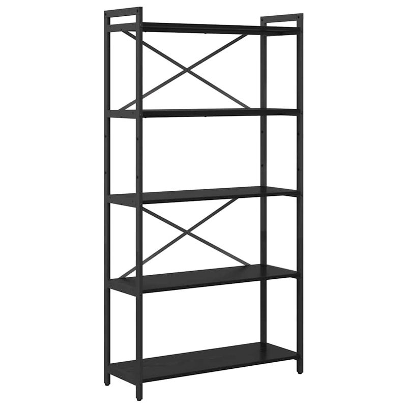 Casa si Gradina - Mobilier - Biblioteci si rafturi - Biblioteci - Biblioteca Stejar negru 80 x 30 x 153 cm Lemn compozit - Infinity.ro