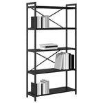 Casa si Gradina - Mobilier - Biblioteci si rafturi - Biblioteci - Biblioteca Stejar negru 80 x 30 x 153 cm Lemn compozit - Infinity.ro