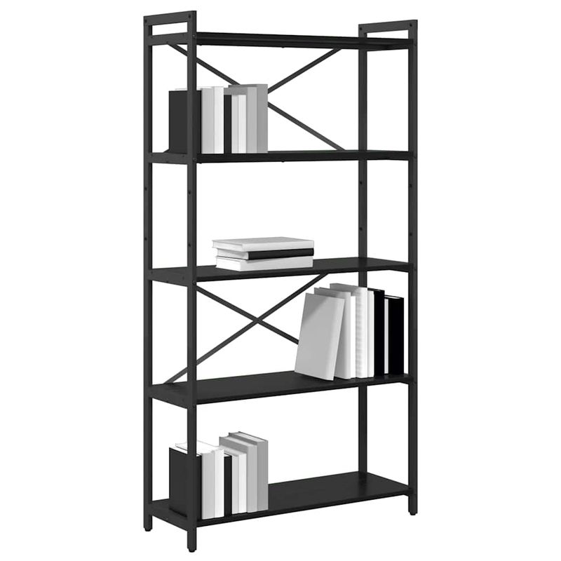 Casa si Gradina - Mobilier - Biblioteci si rafturi - Biblioteci - Biblioteca Stejar negru 80 x 30 x 153 cm Lemn compozit - Infinity.ro