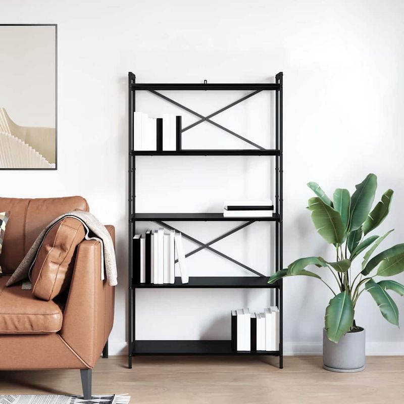 Casa si Gradina - Mobilier - Biblioteci si rafturi - Biblioteci - Biblioteca Stejar negru 80 x 30 x 153 cm Lemn compozit - Infinity.ro