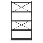 Casa si Gradina - Mobilier - Biblioteci si rafturi - Biblioteci - Biblioteca Stejar negru 80 x 30 x 153 cm Lemn compozit - Infinity.ro