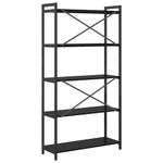 Casa si Gradina - Mobilier - Biblioteci si rafturi - Biblioteci - Biblioteca Stejar negru 80 x 30 x 153 cm Lemn compozit - Infinity.ro