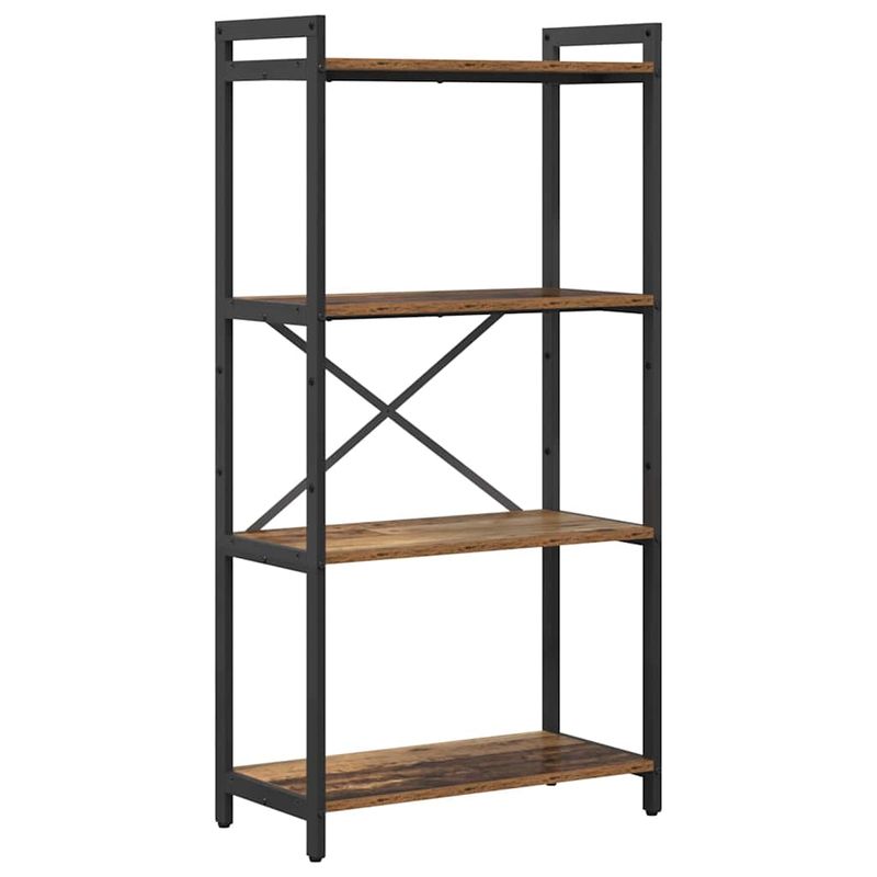 Casa si Gradina - Mobilier - Biblioteci si rafturi - Biblioteci - Biblioteca Lemn vechi 60 x 30 x 118 cm Lemn si otel - Infinity.ro