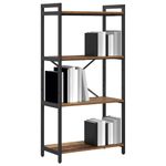Casa si Gradina - Mobilier - Biblioteci si rafturi - Biblioteci - Biblioteca Lemn vechi 60 x 30 x 118 cm Lemn si otel - Infinity.ro