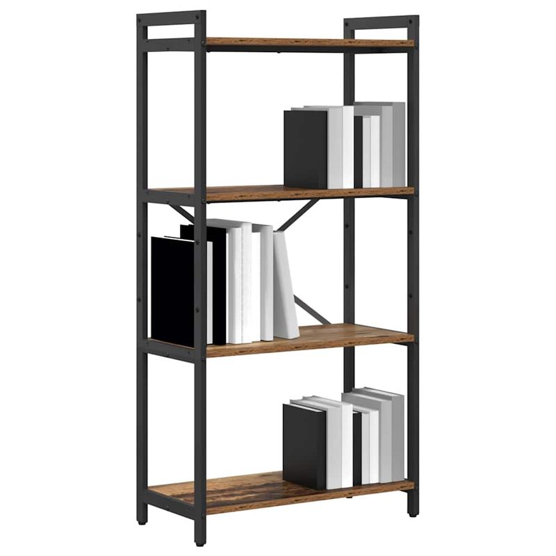Casa si Gradina - Mobilier - Biblioteci si rafturi - Biblioteci - Biblioteca Lemn vechi 60 x 30 x 118 cm Lemn si otel - Infinity.ro