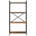 Casa si Gradina - Mobilier - Biblioteci si rafturi - Biblioteci - Biblioteca Lemn vechi 60 x 30 x 118 cm Lemn si otel - Infinity.ro