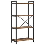 Casa si Gradina - Mobilier - Biblioteci si rafturi - Biblioteci - Biblioteca Lemn vechi 60 x 30 x 118 cm Lemn si otel - Infinity.ro