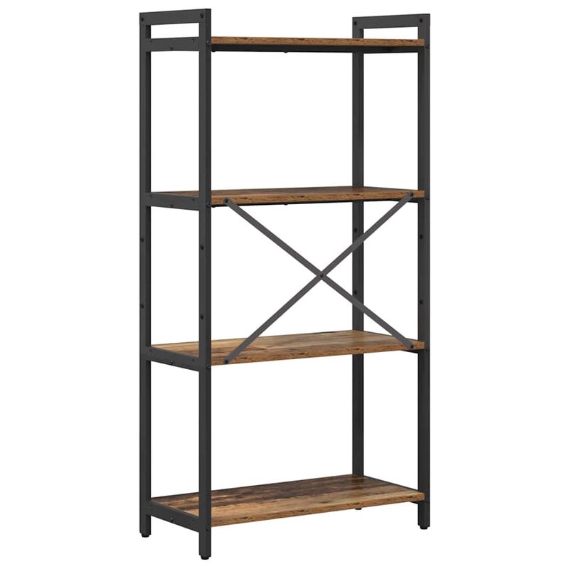 Casa si Gradina - Mobilier - Biblioteci si rafturi - Biblioteci - Biblioteca Lemn vechi 60 x 30 x 118 cm Lemn si otel - Infinity.ro