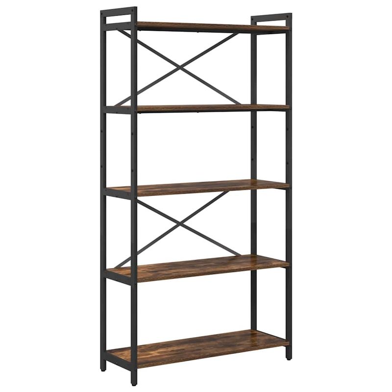 Casa si Gradina - Mobilier - Biblioteci si rafturi - Biblioteci - Biblioteca Stejar afumat 80 x 30 x 153 cm Lemn compozit - Infinity.ro