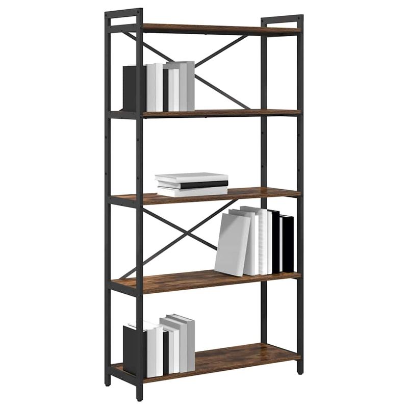 Casa si Gradina - Mobilier - Biblioteci si rafturi - Biblioteci - Biblioteca Stejar afumat 80 x 30 x 153 cm Lemn compozit - Infinity.ro