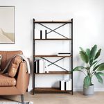 Casa si Gradina - Mobilier - Biblioteci si rafturi - Biblioteci - Biblioteca Stejar afumat 80 x 30 x 153 cm Lemn compozit - Infinity.ro