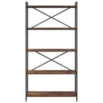 Casa si Gradina - Mobilier - Biblioteci si rafturi - Biblioteci - Biblioteca Stejar afumat 80 x 30 x 153 cm Lemn compozit - Infinity.ro