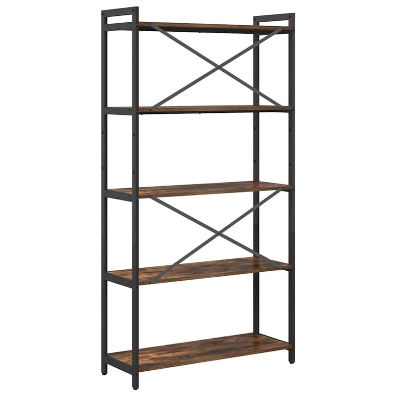 Casa si Gradina - Mobilier - Biblioteci si rafturi - Biblioteci - Biblioteca Stejar afumat 80 x 30 x 153 cm Lemn compozit - Infinity.ro