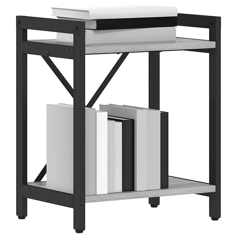 Casa si Gradina - Mobilier - Biblioteci si rafturi - Biblioteci - Biblioteca sonoma gri 40 x 30 x 48.5 cm Lemn compozit - Infinity.ro