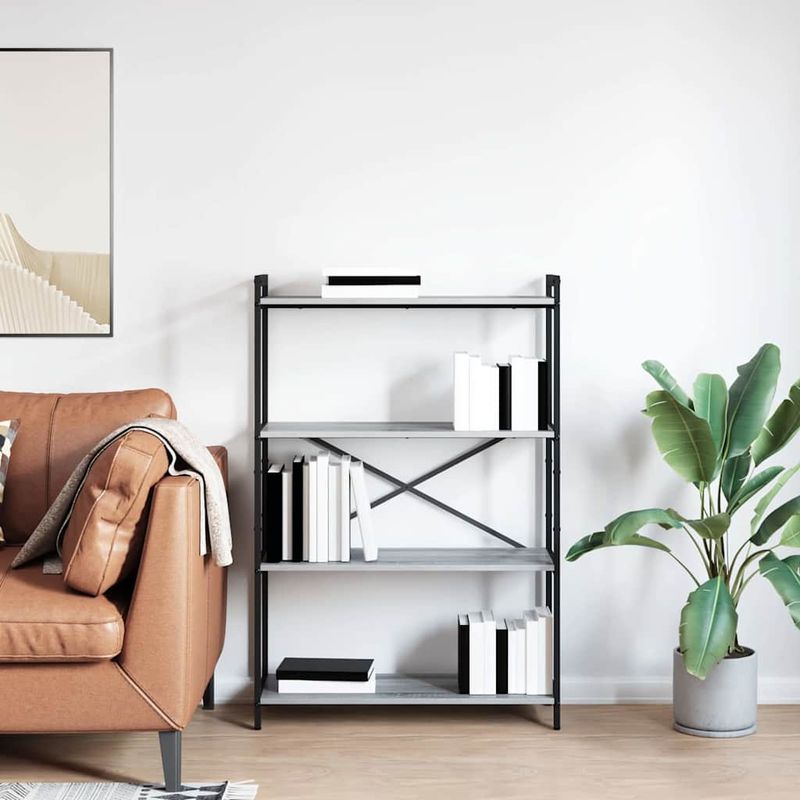 Casa si Gradina - Mobilier - Biblioteci si rafturi - Biblioteci - Biblioteca sonoma gri 80 x 30 x 118 cm Lemn compozit - Infinity.ro