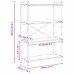 Casa si Gradina - Mobilier - Biblioteci si rafturi - Biblioteci - Biblioteca sonoma gri 80 x 30 x 118 cm Lemn compozit - Infinity.ro