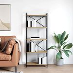 Casa si Gradina - Mobilier - Biblioteci si rafturi - Biblioteci - Biblioteca stejar artizanal 60 x 30 x 153 cm Lemn compozit - Infinity.ro