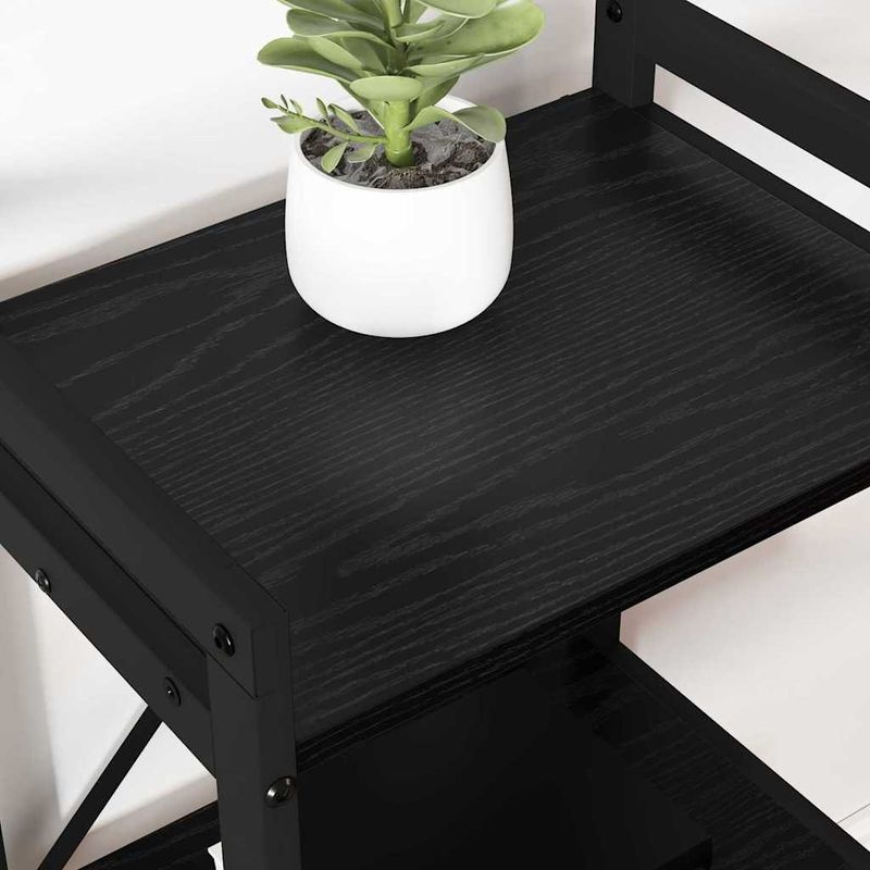 Casa si Gradina - Mobilier - Biblioteci si rafturi - Biblioteci - Biblioteca Stejar negru 40 x 30 x 48.5 cm Lemn compozit - Infinity.ro