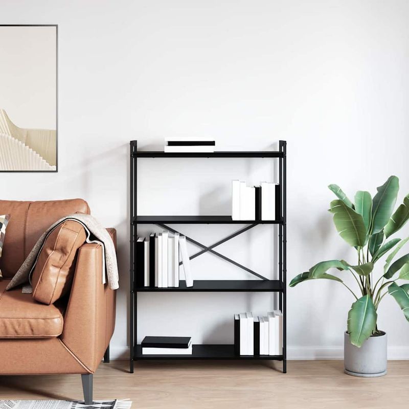 Casa si Gradina - Mobilier - Biblioteci si rafturi - Biblioteci - Biblioteca Stejar negru 80 x 30 x 118 cm Lemn compozit - Infinity.ro