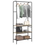 Casa si Gradina - Mobilier - Organizare si depozitare - Cuiere - Suport pentru haine cu rafturi Stejar sonoma 77 x 30 x 171 cm - Infinity.ro