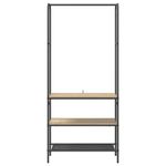Casa si Gradina - Mobilier - Organizare si depozitare - Cuiere - Suport pentru haine cu rafturi Stejar sonoma 77 x 30 x 171 cm - Infinity.ro