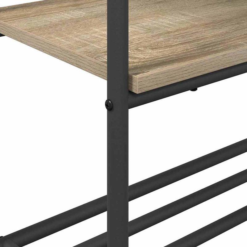 Casa si Gradina - Mobilier - Organizare si depozitare - Cuiere - Suport pentru haine cu rafturi Stejar sonoma 77 x 30 x 171 cm - Infinity.ro