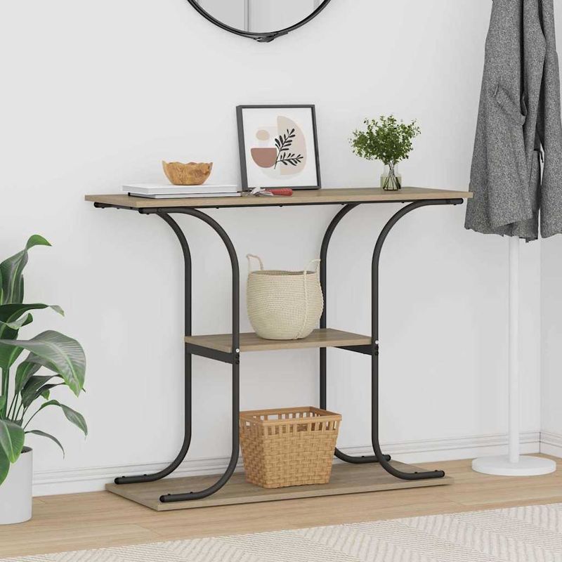 Casa si Gradina - Mobilier - Comode si corpuri - Console - Masa de consola Stejar sonoma 101 x 35 x 80.5 cm Lemn compozit - Infinity.ro