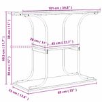Casa si Gradina - Mobilier - Comode si corpuri - Console - Masa de consola Stejar sonoma 101 x 35 x 80.5 cm Lemn compozit - Infinity.ro