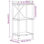 Casa si Gradina - Mobilier - Biblioteci si rafturi - Biblioteci - Biblioteca sonoma gri 40 x 30 x 83 cm Lemn compozit - Infinity.ro