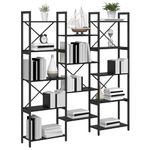 Casa si Gradina - Mobilier - Biblioteci si rafturi - Biblioteci - Raft pentru carti Stejar negru 156 x 25 x 167.5 cm - Infinity.ro