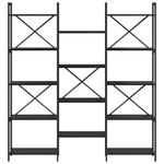 Casa si Gradina - Mobilier - Biblioteci si rafturi - Biblioteci - Raft pentru carti Stejar negru 156 x 25 x 167.5 cm - Infinity.ro